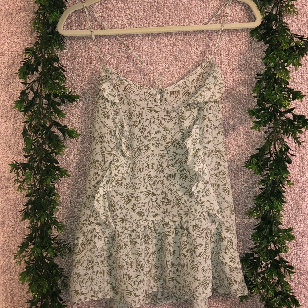 Banana Republic - White Floral Top - Size M